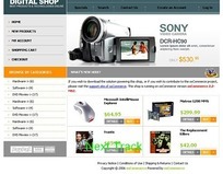 歐美風數碼產品購物網頁模板(編號:602303) - 提升電子產品銷售的現代解決方案